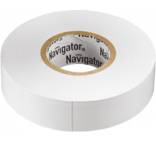 Изолента ПВХ 15мм (рул.20м) бел. NIT-B15-20/WH Navigator 71102