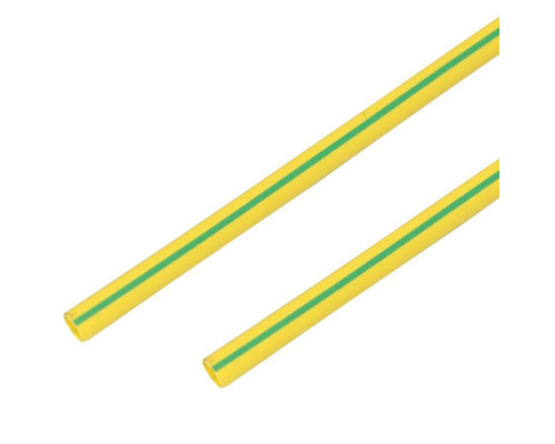 Трубка термоусадочная 20/10мм желт./зел. 1м (уп.10шт) PROCONNECT 55-2007