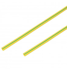 Трубка термоусадочная 4.0/2.0мм желт./зел. 1м (уп.50шт) PROCONNECT 55-0407