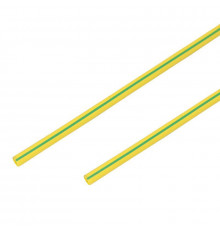 Трубка термоусадочная 2.0/1.0мм желт./зел. 1м (уп.50шт) PROCONNECT 55-0207