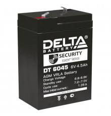 Аккумулятор 6В 4.5А.ч Delta DT 6045