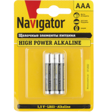 Элемент питания алкалиновый 94 750 NBT-NE-LR03-BP2 (блист.2шт) Navigator 94750