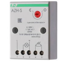 Фотореле AZH-S (выносной фотодатчик IP-65 монтаж на плоскость 230В 16А 1НО IP20) F and F EA01.001.007