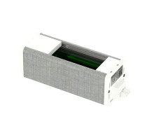 Блок Unica System+ пустой для VDI (45х90) бел./сер. ткань SchE INS44210