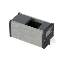 Блок Unica System+ пустой для VDI (45х45) антрацит/сер. ткань SchE INS44215