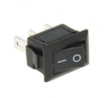 Выключатель клавишный 250В 3А (3с) ON-ON черн. Micro (RWB-102) Rexant 36-2030