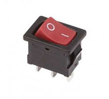Выключатель клавишный 250В 6А (3с) ON-ON красн. Mini (RWB-202 SC-768) Rexant 36-2131