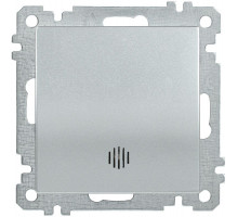 Механизм выключателя 1-кл. СП Bolero 10А IP20 ВС10-1-1-Б с индикацией серебр. IEK EVB11-K23-10