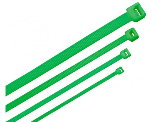 Хомут-стяжка для кабеля 3.6х150мм нейлон зел. (уп.100шт) ITK HKG-W36-L150