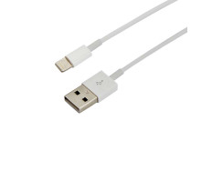 Кабель USB для iPhone 5/6/7 шнур 1м бел. Rexant 18-1121-10