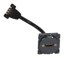 Механизм розетки аудио/видео 1-м СП HDMI с кабелем Celiane Leg 067377