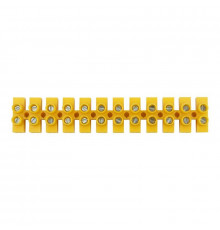 Колодка клеммная винтовая KВ-4 1.5-4 ток 3А полиэтилен желт. (уп.10шт) Rexant 07-5004-3