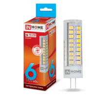Лампа светодиодная LED-JCD-VC 6Вт 230В G4 4000К 540лм IN HOME 4690612028613