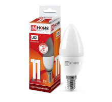 Лампа светодиодная LED-СВЕЧА-VC 11Вт 230В E14 6500К 990лм IN HOME 4690612024844