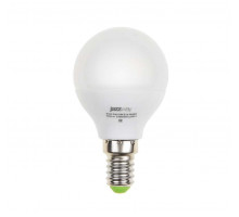 Лампа светодиодная PLED-ECO-G45 5Вт шар 4000К бел. E14 400лм 220-240В JazzWay 1036926A