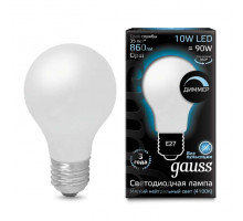 Лампа светодиодная Black Filament A60 E27 10Вт 4100К OPAL диммир. Gauss 102202210-D