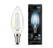Лампа светодиодная Black Filament Свеча E14 9Вт 4100К Gauss 103801209
