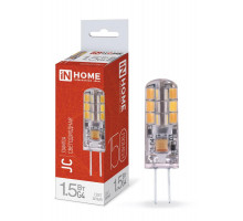Лампа светодиодная LED-JC 1.5Вт 12В 4000К нейтр. бел. G4 150лм IN HOME 4690612035963