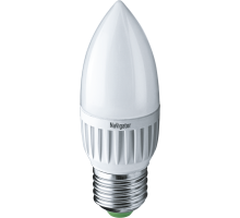 Лампа светодиодная 94 483 NLL-P-C37-5-230-4K-E27-FR 5Вт свеча 4000К бел. E27 370лм 220-240В Navigator 94483