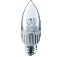 Лампа светодиодная 71 851 NLL-C37-7-230-4K-E27-CL 7Вт свеча 4000К бел. E27 525лм 230В Navigator 71851