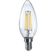 Лампа светодиодная 71 307 NLL-F-C35-4-230-2.7K-E14 4Вт свеча 2700К тепл. бел. E14 350лм 176-264В Navigator 71307