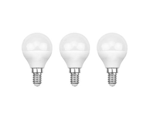 Лампа светодиодная 7.5Вт GL шар 4000К E14 713лм (уп.3шт) Rexant 604-032-3