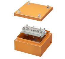 Коробка ответвительная FS 150х150х80мм 6р 450В 20А 10кв.мм нерж. контакт с гладкими стенками и клеммн. IP66 сталь. DKC FSK30610