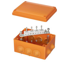 Коробка пластиковая FS с кабельными вводами и клеммниками IP55 150х110х70мм 8р 450V 6A 4кв.мм DKC FSB21804