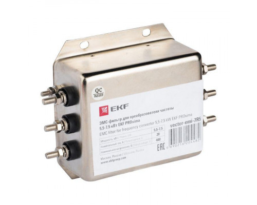 ЭМС-фильтр для преобразователя частоты 0.75-1.5кВт EKF vector-emi-1R5