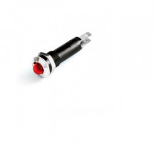 Индикатор мини штекерное подкл. уст. размер 8/10 круг. внеш. рассеив. зел. 230В DKC AV1F01CG230