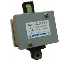 Электромагнит МИС-1200 ЕУ3 220В толкающее исп. ПВ 100% IP20 с жесткими выводами Электротехник ET502255