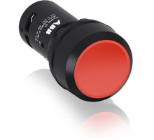 Кнопка CP1-10R-11 без фикс. 1НО+1HЗ (черн. декоративное кольцо) красн. ABB 1SFA619100R1071
