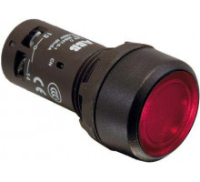 Кнопка с подсветкой CP2-13R-10 220В AC/DC с плоской клавишей с фикс. 1НО красн. ABB 1SFA619101R1311