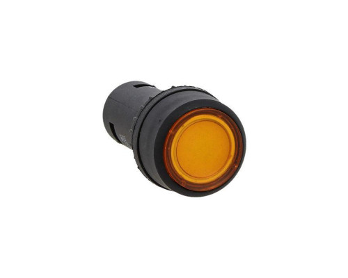 Кнопка SW2C-10D с подсветкой желт. NO 24В EKF sw2c-md-y-24
