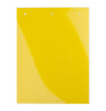 Табличка полужесткая для маркировки кнопок аварийного останова ПВХ желт. DKC TAEM062Y