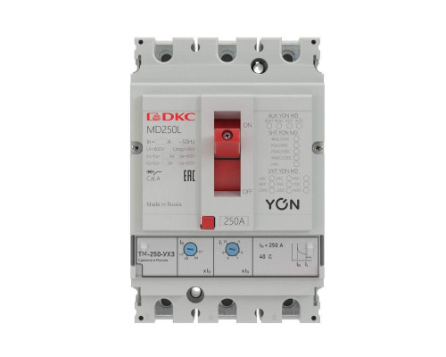Выключатель автоматический в литом корпусе YON MD250L-TM100 DKC MD250L-TM100