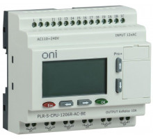 Реле логическое PLR-S. CPU1206(R) 220В AC с экраном ONI PLR-S-CPU-1206R-AC-BE