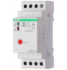 Реле контроля фаз для сетей с изолированной нейтралью CKF-11 (монтаж на DIN-рейке 35мм; регулировка задержки отключения; контроль чередования фа