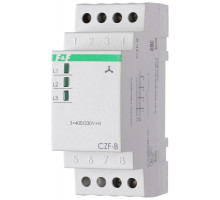 Реле контроля фаз CZF-B (3х400/230+N 8А 1перекл. IP20 монтаж на DIN-рейке) F and F EA04.001.002