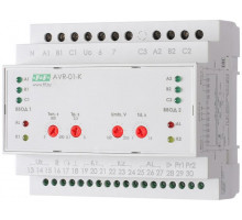 Устройство управления резервным питанием AVR-01-K (2 ввода; 1 нагрузка 35мм 3х400В+N 2х16А 2P IP20 монтаж на DIN-рейке) F and F EA04.006.001