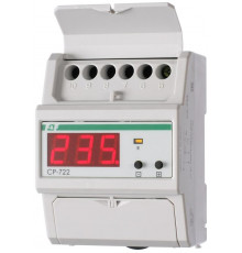 Реле контроля напряжения CP-722 (50-450В 75А 4.5мод. монтаж на DIN-рейке)(аналог УЗМ) F and F EA04.009.009