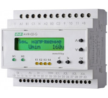 Устройство управления резервным питанием AVR-02-G (2 ввода однофункц. (для работы с генератором) ЖКИ индикатор 35мм 3х400В+N 5х8А 5P IP20 монтаж на DIN-ре