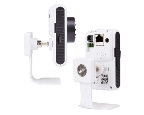 Видеокамера IP с ИК подсвет. и Wi-Fi (1/4дюйм OmniVision CMOS 1Мп; 1280х720P (25к/с) 3.6мм; 0.01Лк; ИК до 15 м; 2 потока; ONVIF) бел. Rexant 45-0253