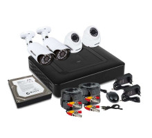 Комплект видеонаблюдения 2 внутр. камеры 2 наружные камеры (с жестким диском) ProConnect 45-0415