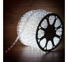 Шнур светодиодный Дюралайт постоянное свечение 2Вт бел. 36LED/м (уп.100м) Neon-Night 121-155