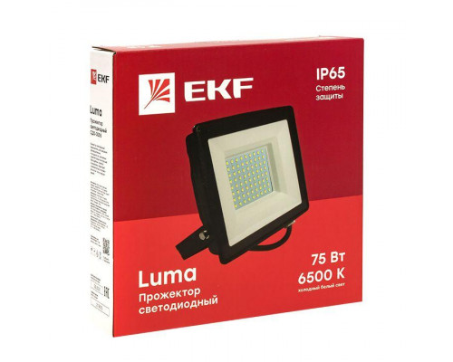 Прожектор светодиодный СДО-3005 75Вт 6500К IP65 Basic EKF FLL-3005-75-6500