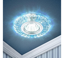 Светильник DK LD2 SL/BL+WH декор cо светодиодной подсветкой (голубой+белый) прозр. ЭРА Б0019200