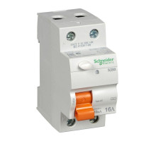 Выключатель дифференциального тока (УЗО) 2п 16А 10мА тип AC ВД63 Домовой SchE 11454