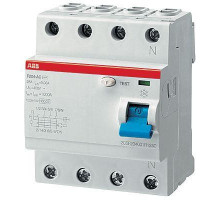 Выключатель дифференциального тока (УЗО) 4п 63А 30мА тип A F204 ABB 2CSF204101R1630