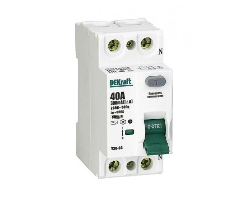 Выключатель дифференциального тока (УЗО) 2п 80А 300мА тип AC 6кА УЗО-03 SchE 14072DEK